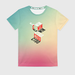 Футболка женская Свинство Победитель, цвет: 3D-принт