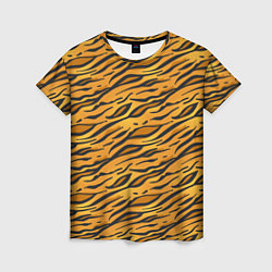 Женская футболка Тигровый Окрас Tiger