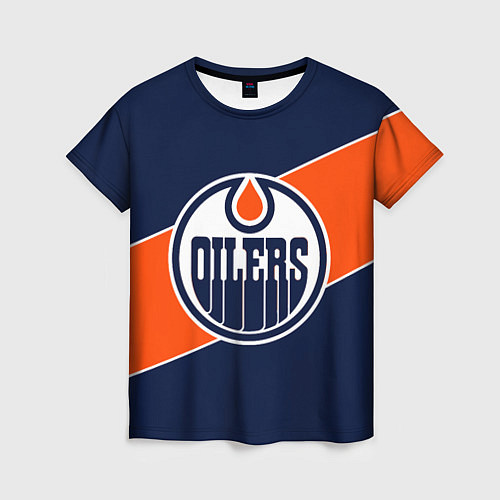 Женская футболка Эдмонтон Ойлерз Edmonton Oilers NHL / 3D-принт – фото 1