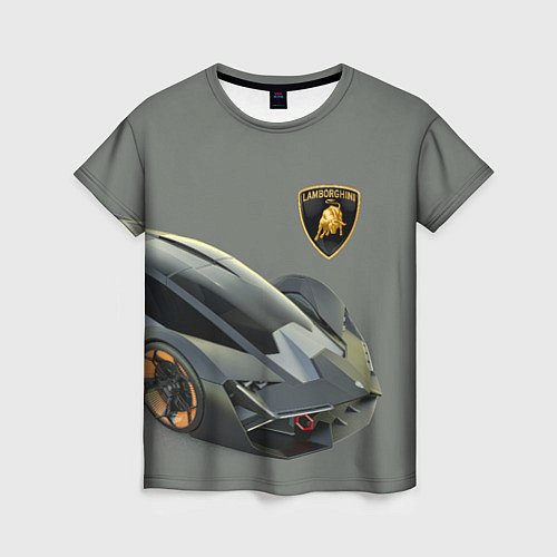 Женская футболка Lamborghini concept 2020 / 3D-принт – фото 1