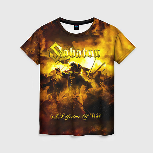 Женская футболка A Lifetime of War - Sabaton / 3D-принт – фото 1