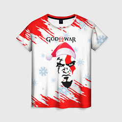 Футболка женская Новогодний God of War, цвет: 3D-принт