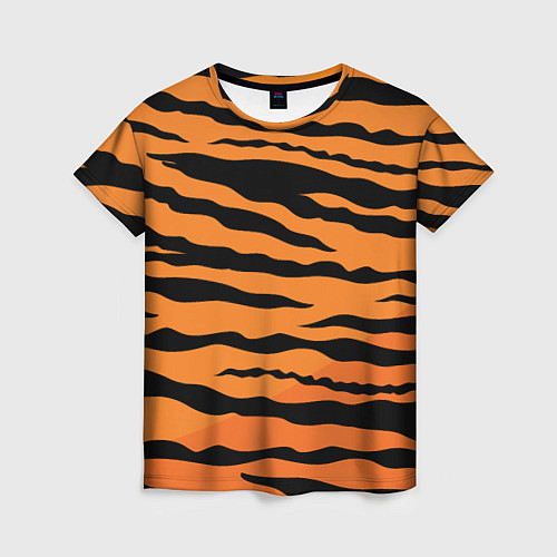 Женская футболка Шкура тигра вектор / 3D-принт – фото 1