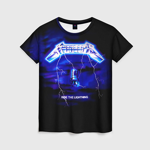 Женская футболка Ride the Lightning - Metallica / 3D-принт – фото 1