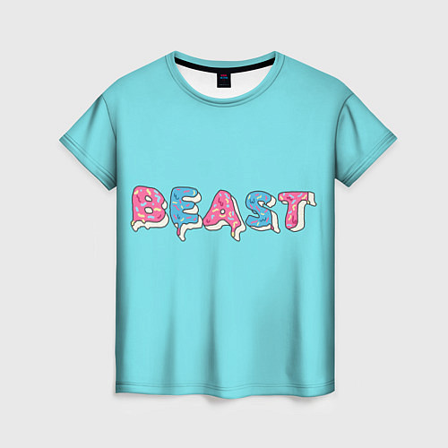 Женская футболка Mr Beast Donut / 3D-принт – фото 1