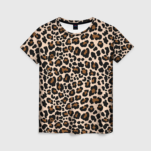 Женская футболка Леопардовые Пятна / 3D-принт – фото 1