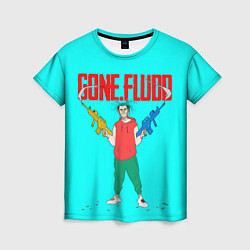 Женская футболка GONE Fludd whith gun