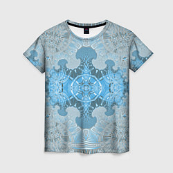 Женская футболка Коллекция Фрактальная мозаика Голубой 292-6-n