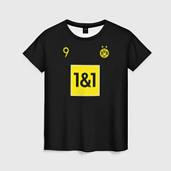 Футболка женская Haaland 9 - Borussia Dortmund, цвет: 3D-принт