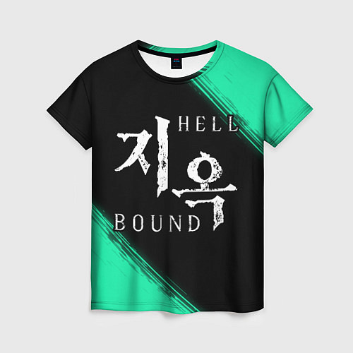 Женская футболка HELLBOUND - Краска / 3D-принт – фото 1