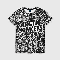 Футболка женская Arctic monkeys Pattern, цвет: 3D-принт