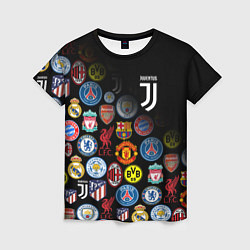 Женская футболка JUVENTUS LOGOBOMBING SPORT