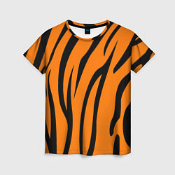 Женская футболка Текстура тиграtiger