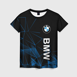 Футболка женская BMW, БМВ ГЕОМЕТРИЯ ПОЛОСЫ, цвет: 3D-принт