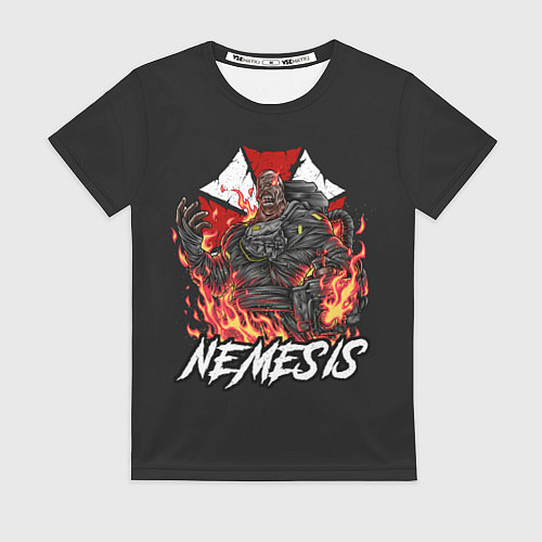 Женская футболка Немезис в огне Resident evil / 3D-принт – фото 1