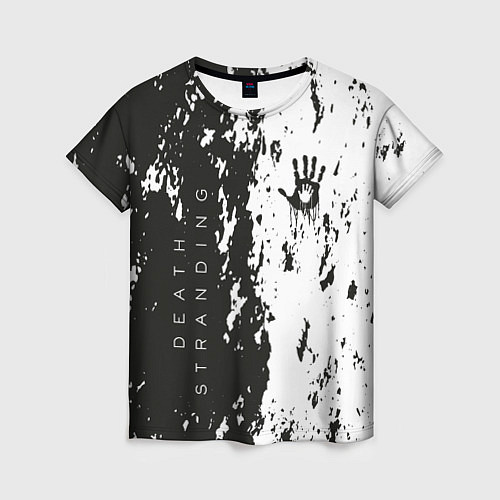Женская футболка Death Stranding Black & White / 3D-принт – фото 1