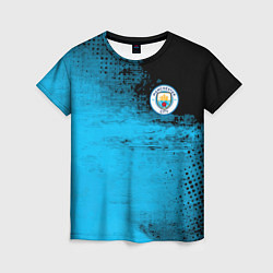 Женская футболка Manchester City голубая форма