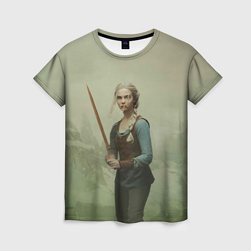 Женская футболка Цири Ведьмак 2 / 3D-принт – фото 1