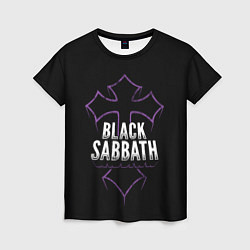 Женская футболка Black Sabbat Cross