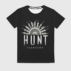 Женская футболка Колесо охоты
