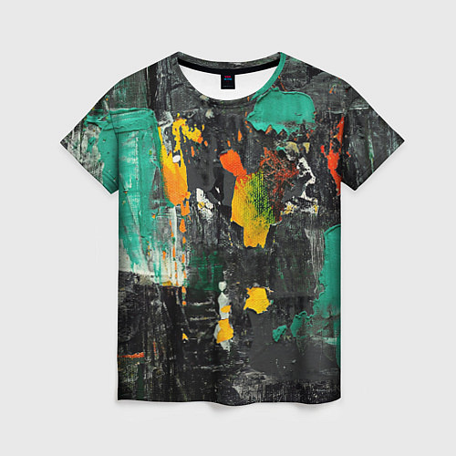 Женская футболка Пятна краски / 3D-принт – фото 1