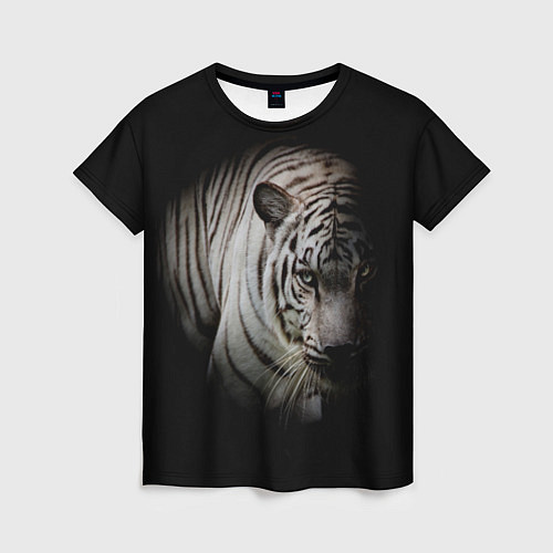 Женская футболка Загадочный тигр / 3D-принт – фото 1