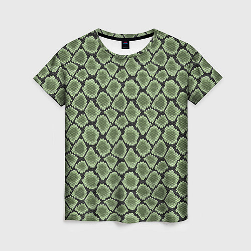 Женская футболка Змеиная Шкура Snake / 3D-принт – фото 1