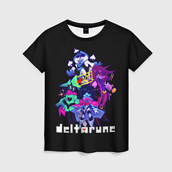 Футболка женская DELTARUNE РУНА ДЕЛЬТА ГЕРОИ ИГРЫ, цвет: 3D-принт