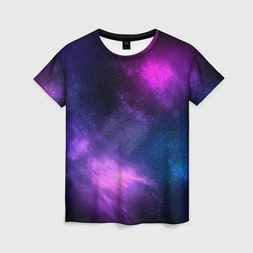 Женская футболка Космос Galaxy / 3D-принт – фото 1