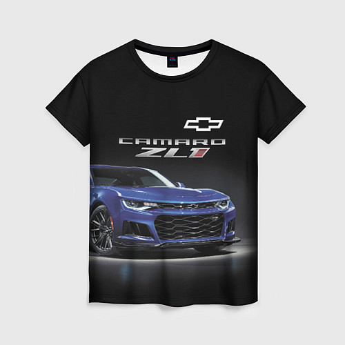 Женская футболка Chevrolet Camaro ZL1 Motorsport / 3D-принт – фото 1