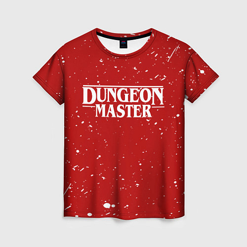 Женская футболка DUNGEON MASTER BLOOD ГАЧИМУЧИ КРАСНЫЙ / 3D-принт – фото 1