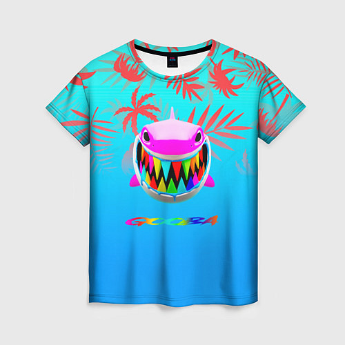 Женская футболка 6IX9INE tropical / 3D-принт – фото 1