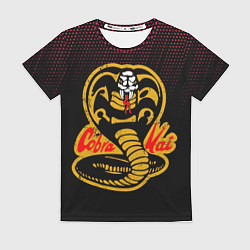 Женская футболка Кобра кай с узором