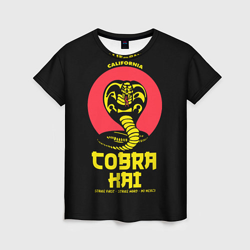 Женская футболка Cobra Kai California / 3D-принт – фото 1