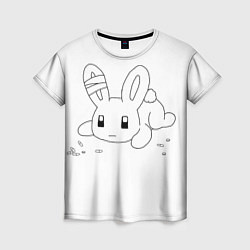 Женская футболка Sad Hare