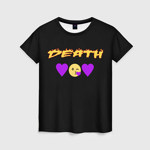 Женская футболка Смерть сердечки / 3D-принт – фото 1