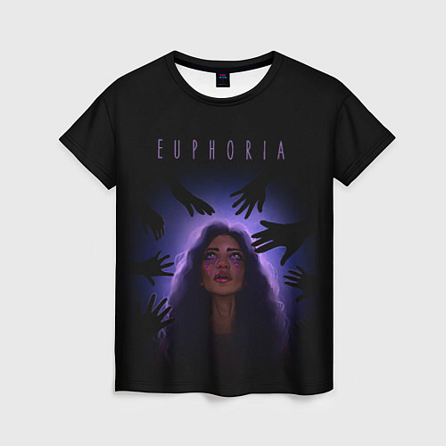 Женская футболка Euphoria Rue / 3D-принт – фото 1