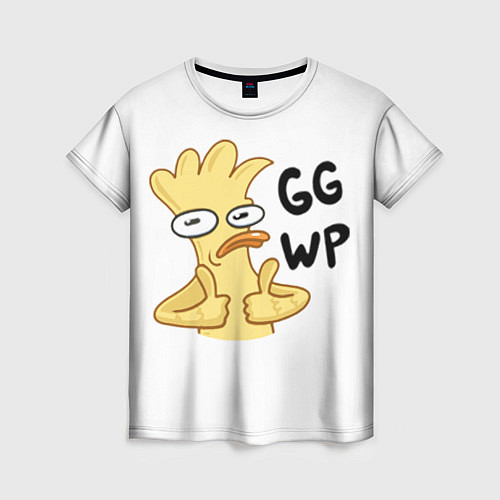 Женская футболка Утка GG WP / 3D-принт – фото 1