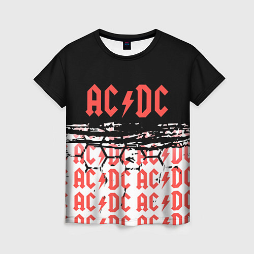 Женская футболка ACDC переменный ток / 3D-принт – фото 1