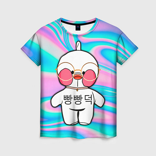 Женская футболка Лалафанфан корейская утка / 3D-принт – фото 1