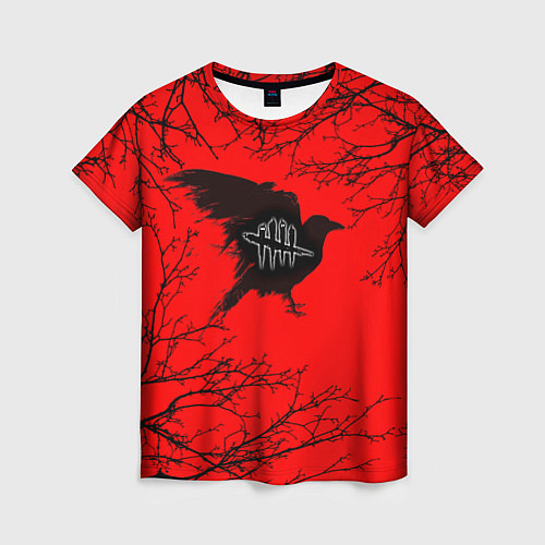 Женская футболка Dead by Daylight ворон / 3D-принт – фото 1