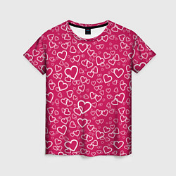 Женская футболка Влюблённые Сердца LOVE
