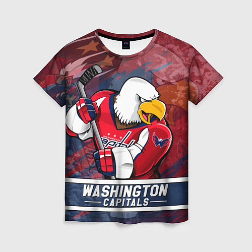 Женская футболка Вашингтон Кэпиталз Washington Capitals / 3D-принт – фото 1