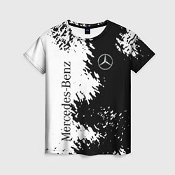 Женская футболка Mercedes-Benz: Black & White