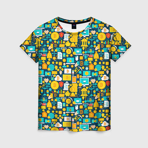 Женская футболка Трейдер Криптовалют / 3D-принт – фото 1