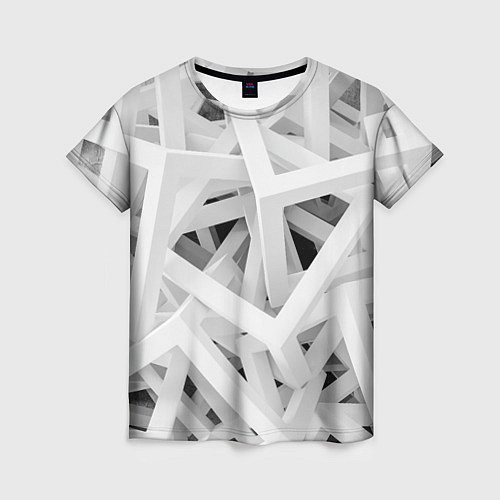 Женская футболка БЕЛЫЙ АРХИТЕКТОР / 3D-принт – фото 1