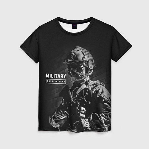Женская футболка Military RA / 3D-принт – фото 1
