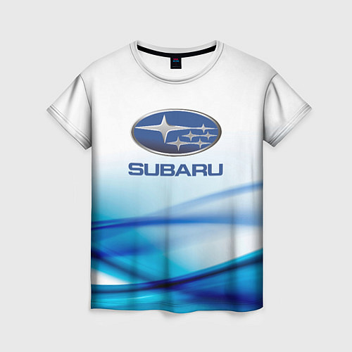 Женская футболка Subaru Спорт текстура / 3D-принт – фото 1