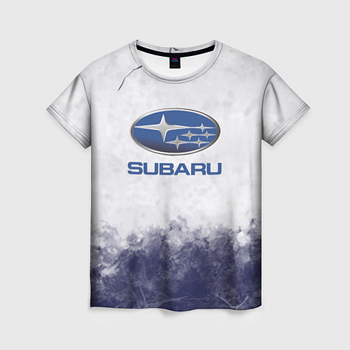 Женская футболка Subaru Трещина / 3D-принт – фото 1