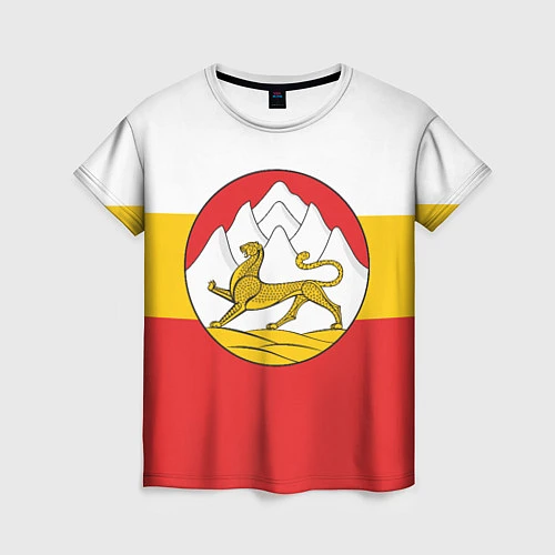 Женская футболка Северная Осетия Алания Флаг / 3D-принт – фото 1